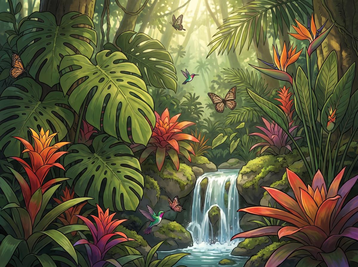 小小绘视频-热带雨林探秘植物视频